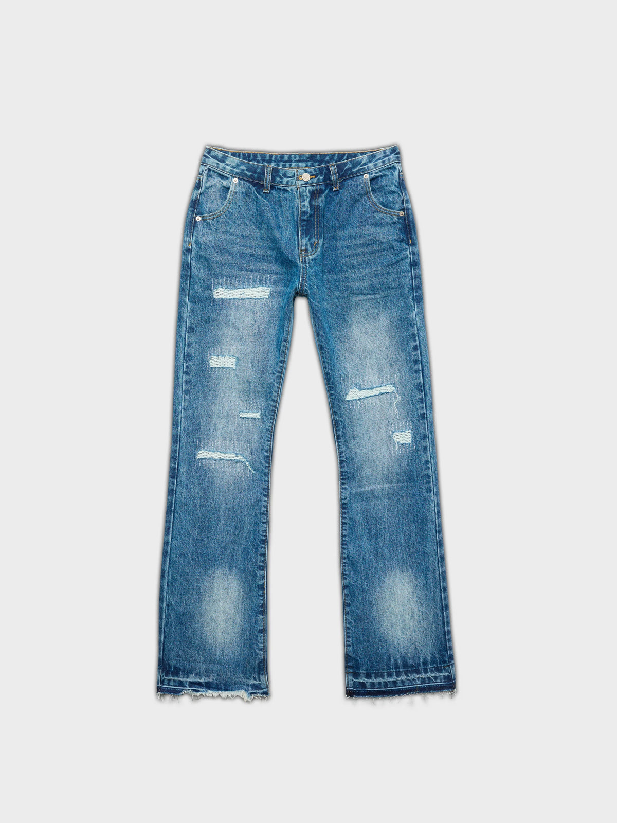Gray Flared Jeans