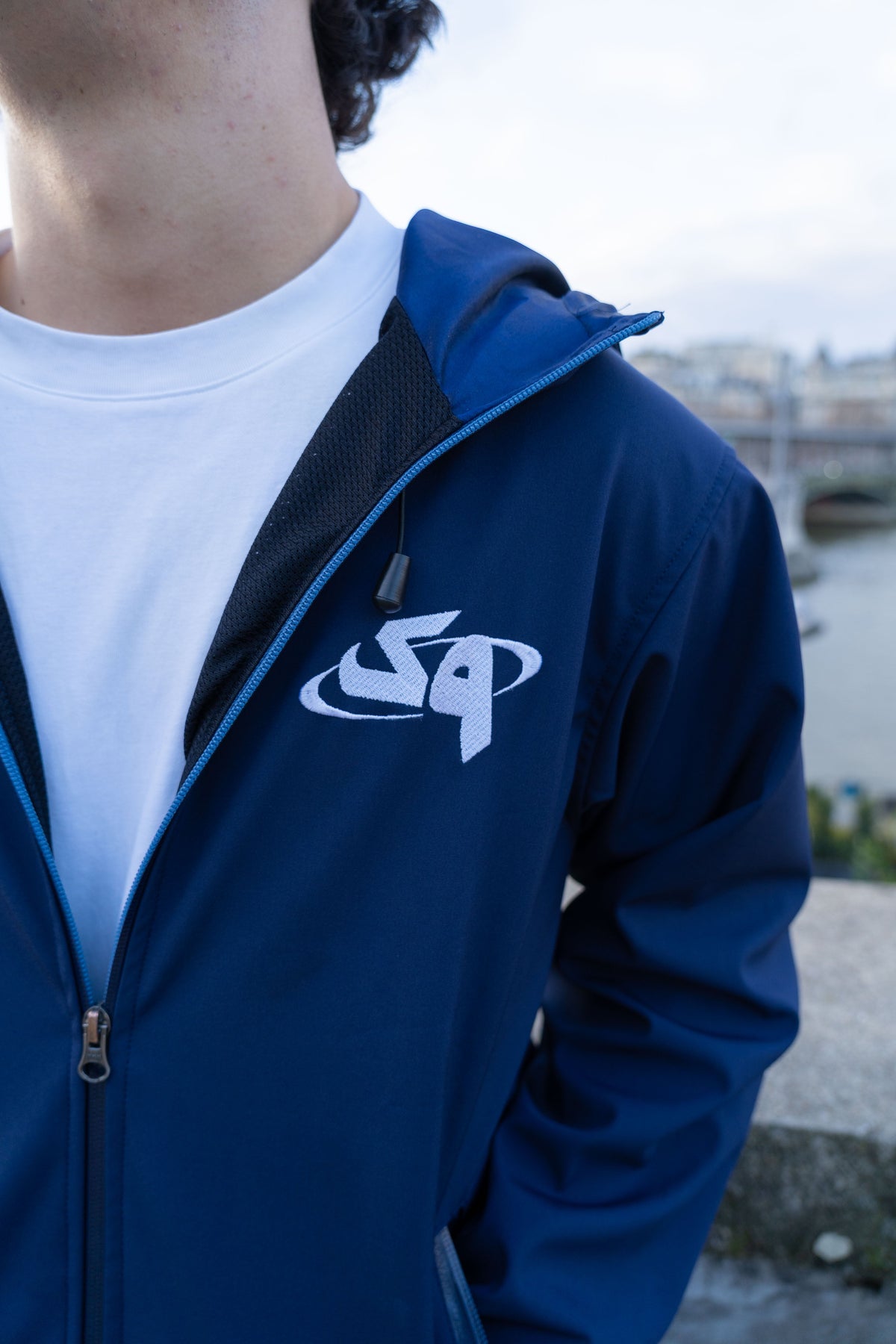 Navy Blue Windbreaker Set
