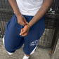 Flared Navy Blue Short