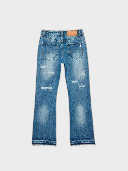 Gray Flared Jeans