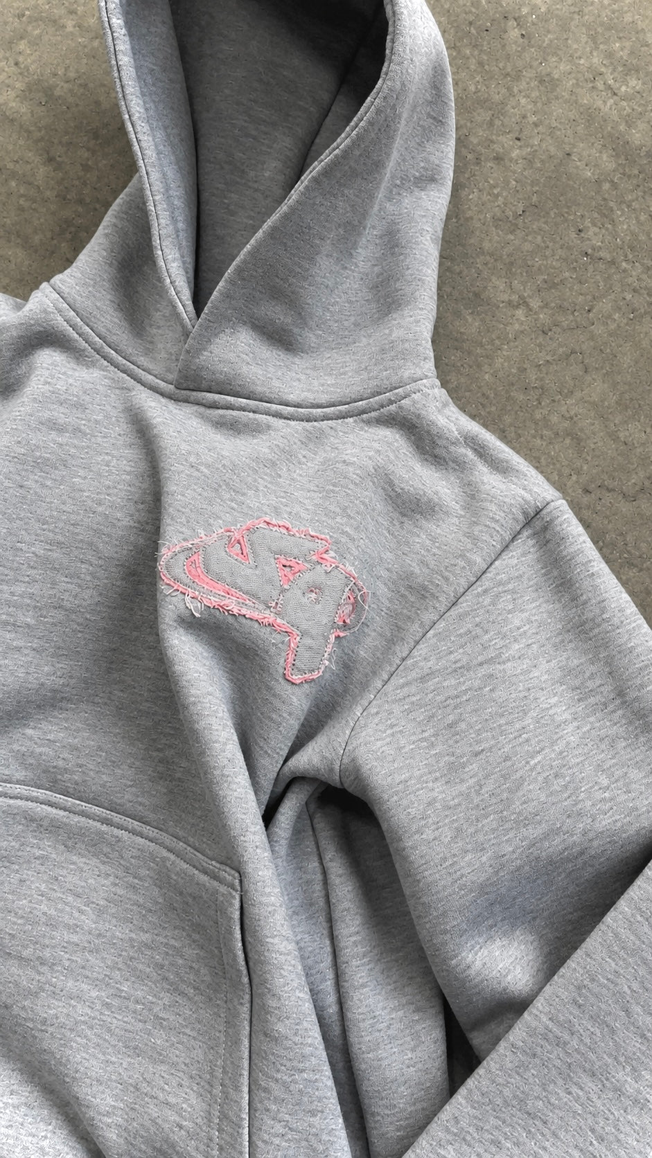 Flared Tracksuit Gray/Pink