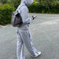 Flared Tracksuit Grey/White