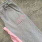 Flared Tracksuit Gray/Pink