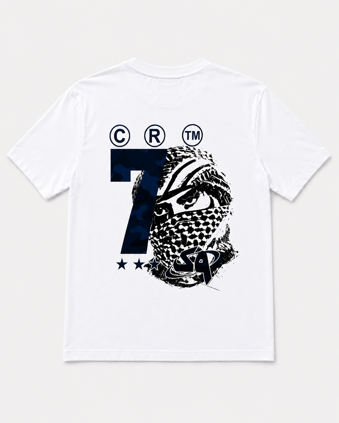 Navy Blue Camo Tee