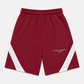 Flared Bordeaux Short