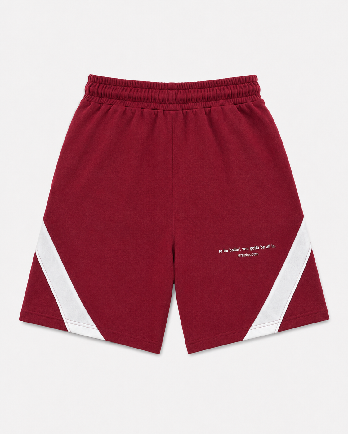 Flared Bordeaux Short