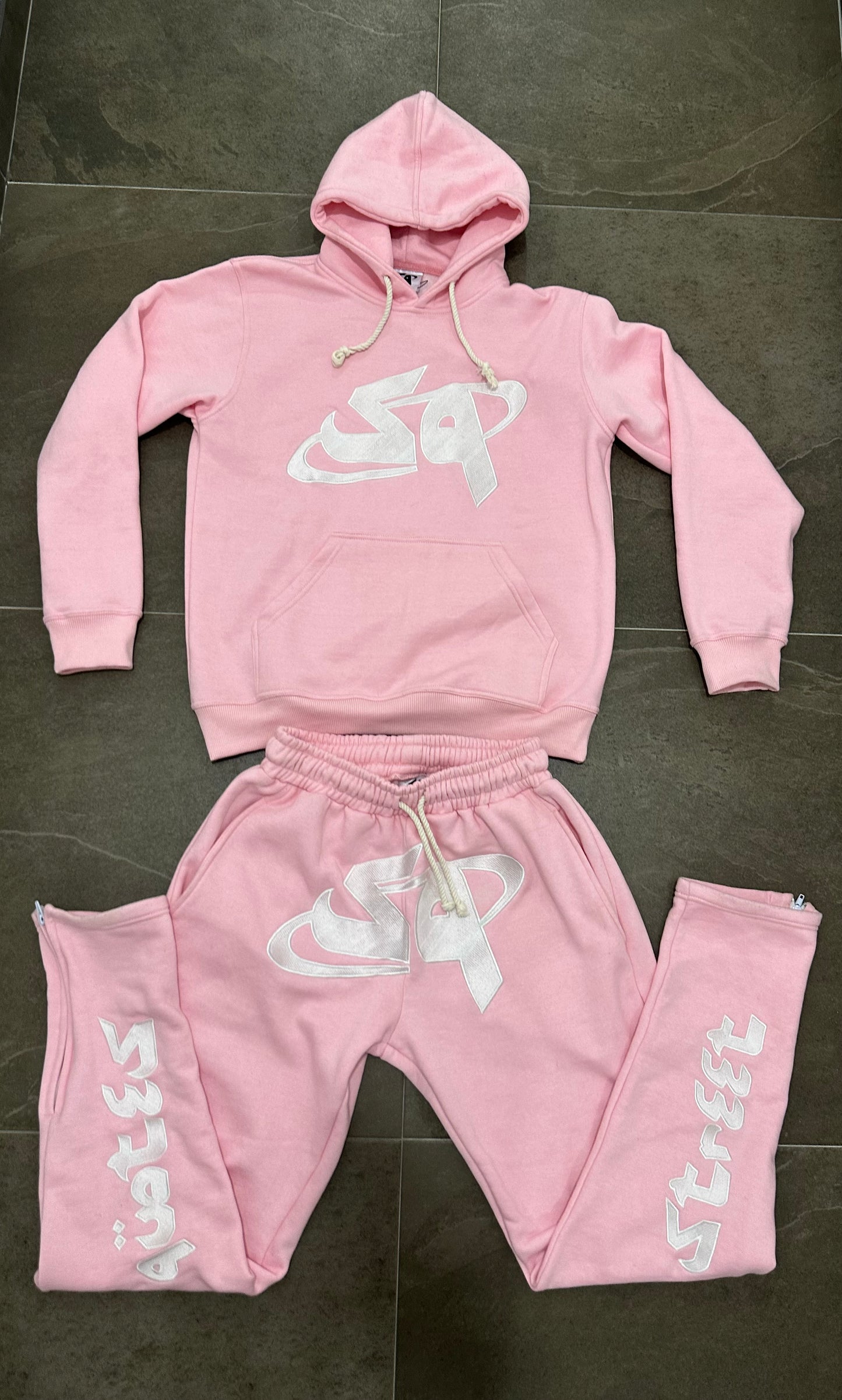 SQ Pink/White Tracksuit