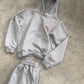 Flared Tracksuit Gray/Pink