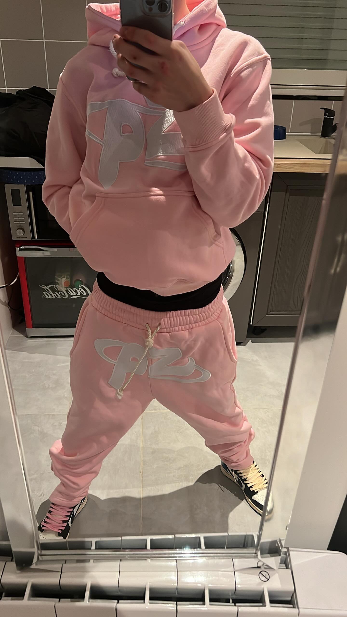 SQ Pink/White Tracksuit