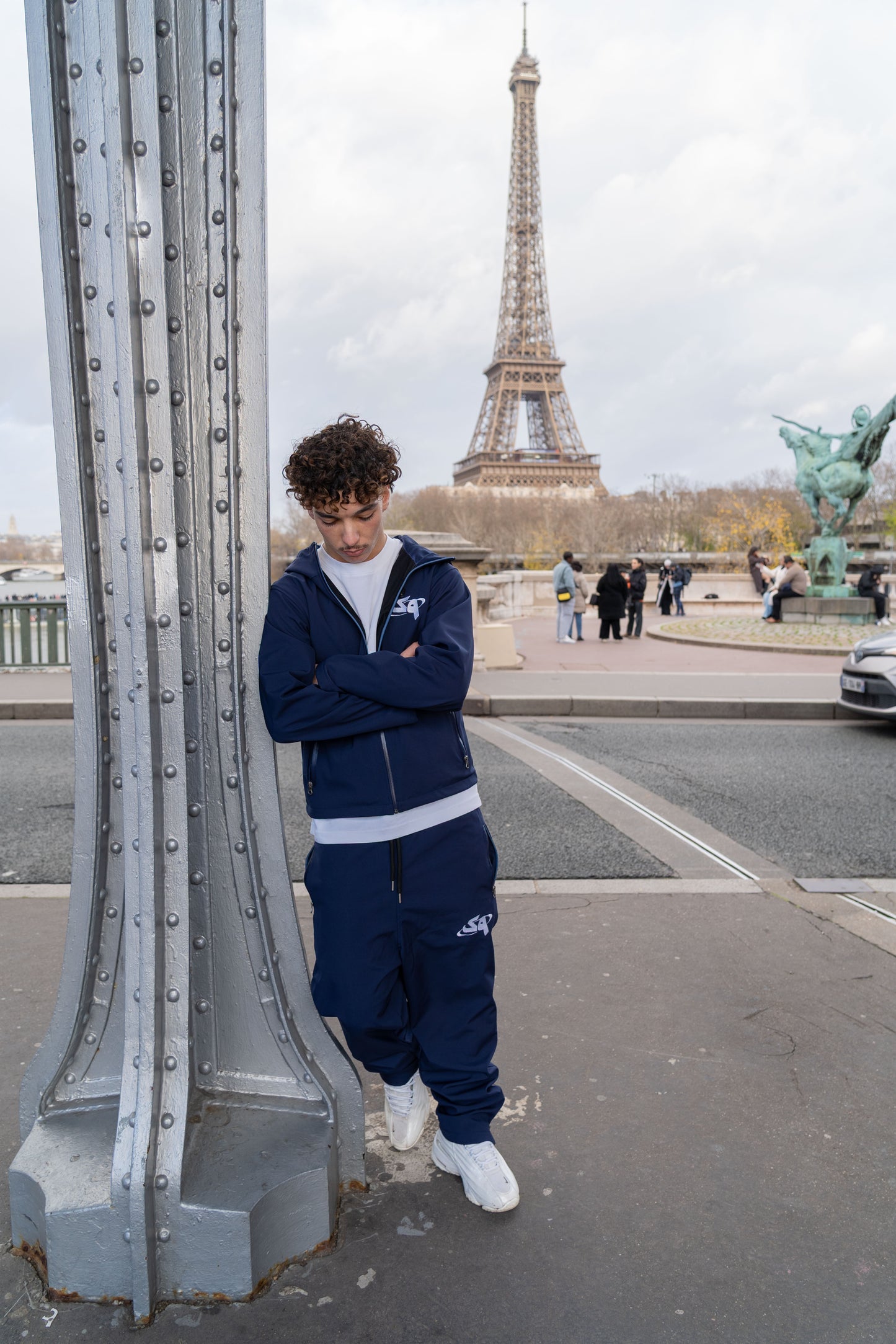 Navy Blue Windbreaker Set