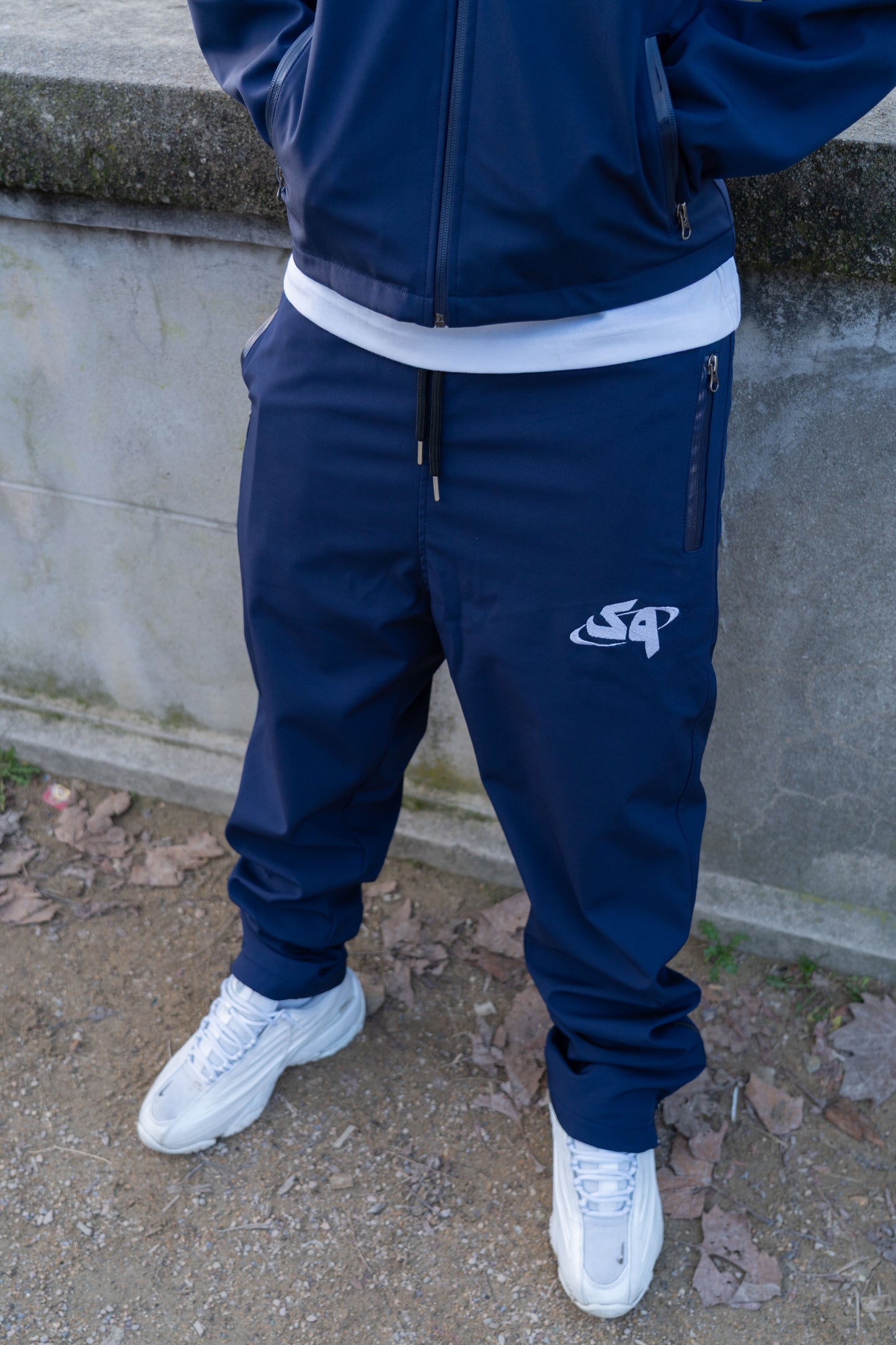Navy Blue Windbreaker Set