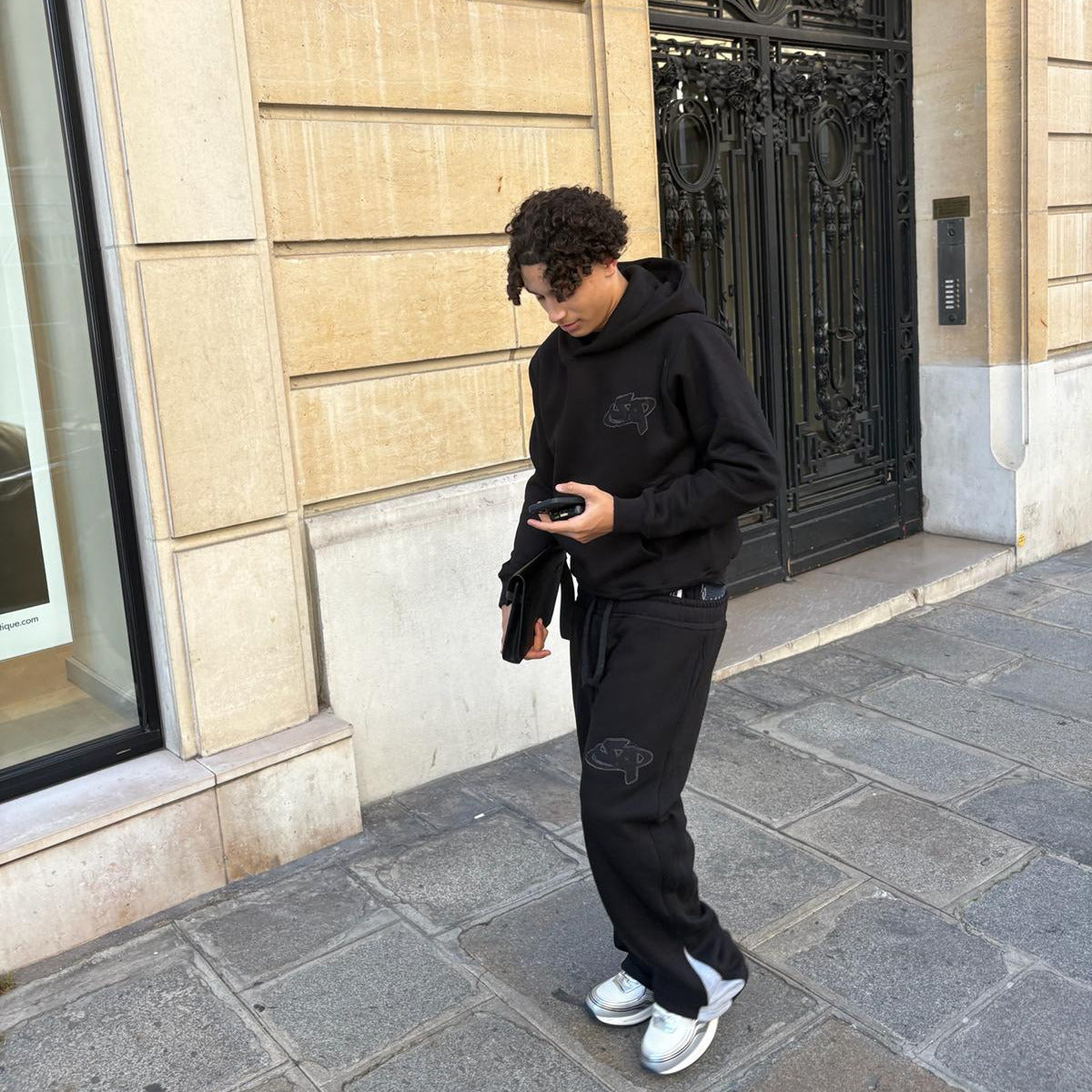 Flared Tracksuit Black/Grey