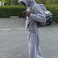 Flared Tracksuit Grey/White